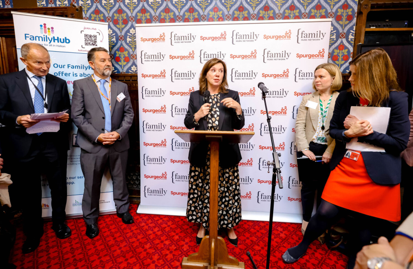 Rebecca listens to Children's Commissioner Dame Rachel de Souza