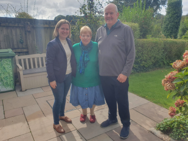 Rebecca with Macmillan volunteers